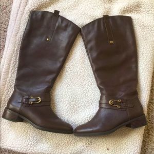 Franco Fortini Brown Leather Riding Boots